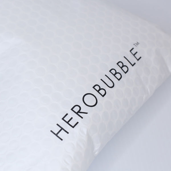 White Compostable HEROBUBBLE Mailer - From Packs of 25