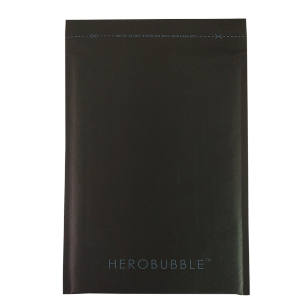 Black Compostable HEROBUBBLE Mailer - From Packs of 25